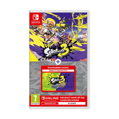 Splatoon 3 & expansion pass & nintendo switch online ατομική συνδρομή 3 μηνών, , medium