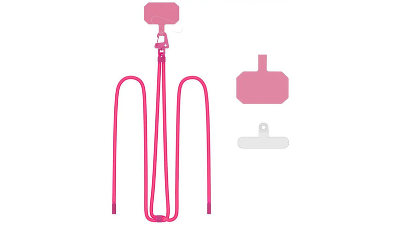 Tech-protect c5s rope crossbody strap neon pink, , medium-null