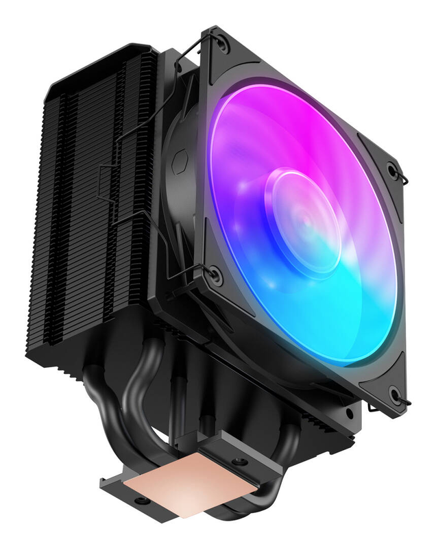 Cooler master hyper 212 3dhp black argb may-t2hp-217pa-r1 single-tower CPU cooler 230w 120mm argb mobius fan intel AMD-null