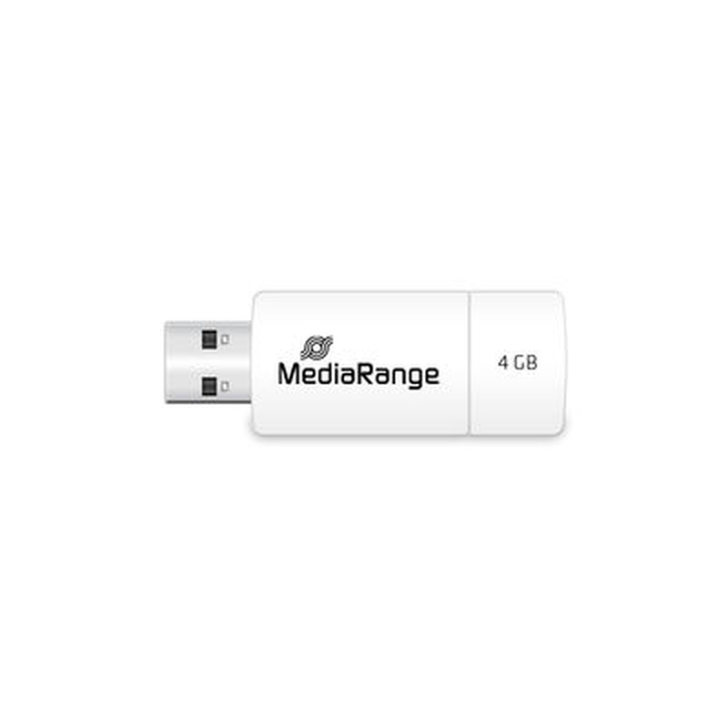 Mediarange USB flash drive, color edition, red, 4GB-null