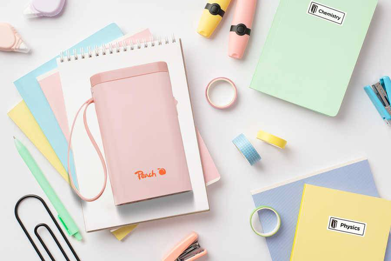 Peach pe110-pi portable label printer | 203 dpi | bluetooth | USB-c | pink, , medium-null