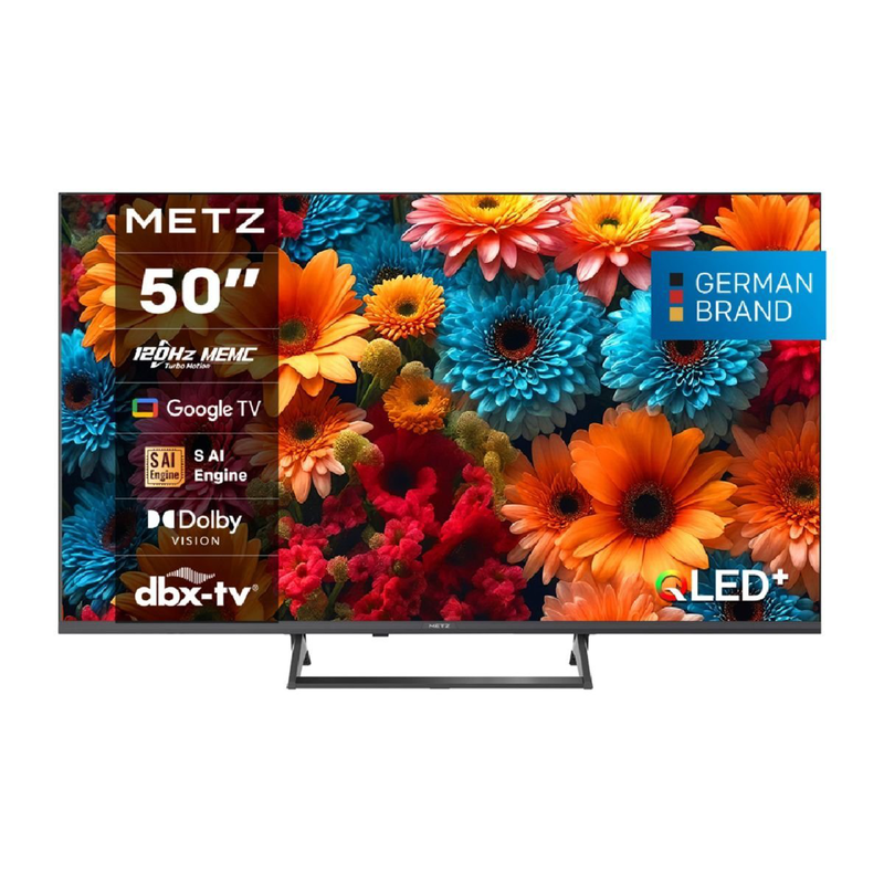 Metz smart &tau;&eta;&lambda;&epsilon;ό&rho;&alpha;&sigma;&eta; 50" 4k QLED 50mqf7500z, , medium-null