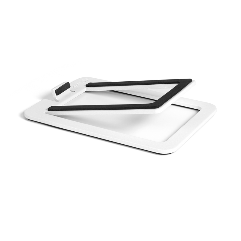 Kanto s2w angled desktop speaker stands for small speakers - white, pair-null