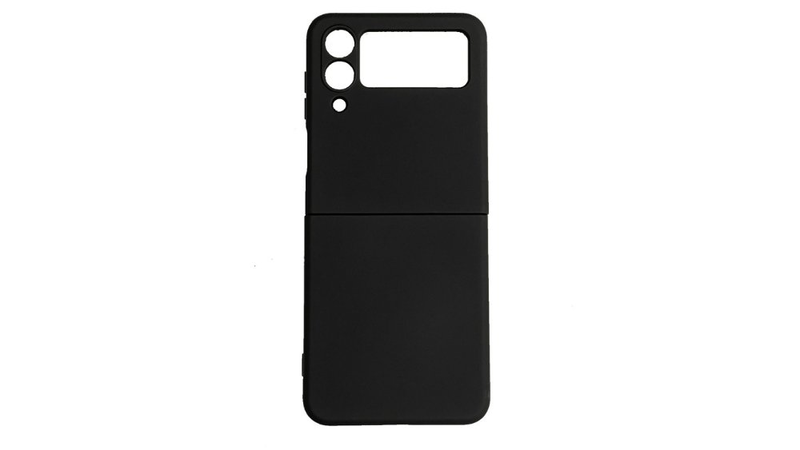Black silicone case for samsung galaxy z flip4 &ndash; slim & durable protection-null