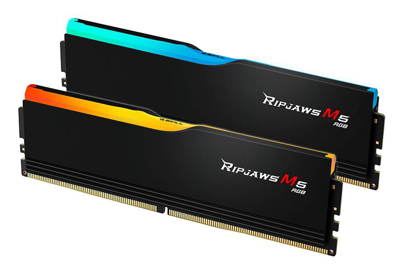 G.skill ripjaws m5 rgb black 48GB (2x24GB) ddr5-6000 cl30 intel xmp 1.35v memory kit f5-6000j3036f24gx2-rm5rk-null