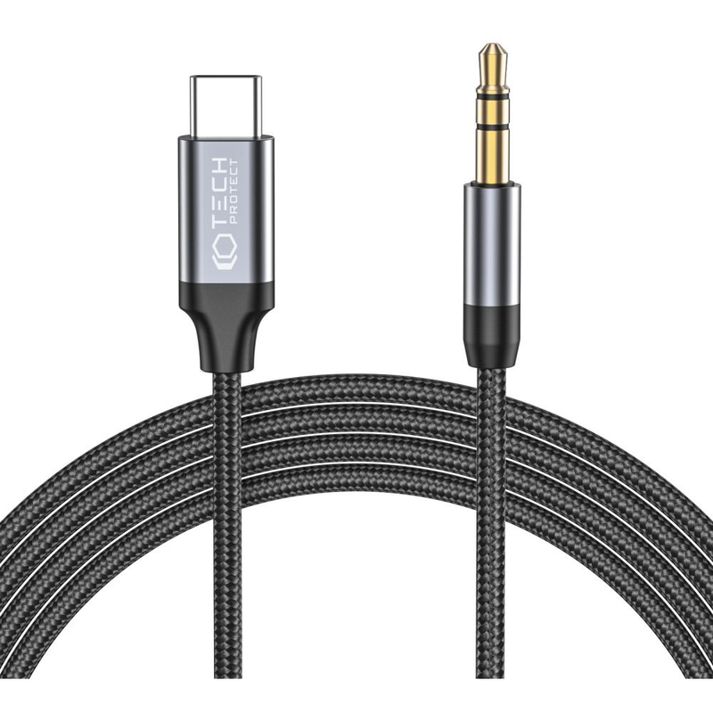 Tech-protect USB-c/mini jack 3.5mm cable, , medium-null