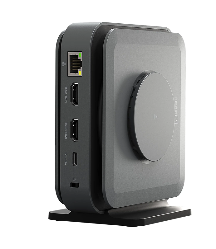 J5create dock USB-c dual display 4k mst MacBookm3 HDMI/rj45/sd/USB/pd + wireless charger jcd3199, , medium-null