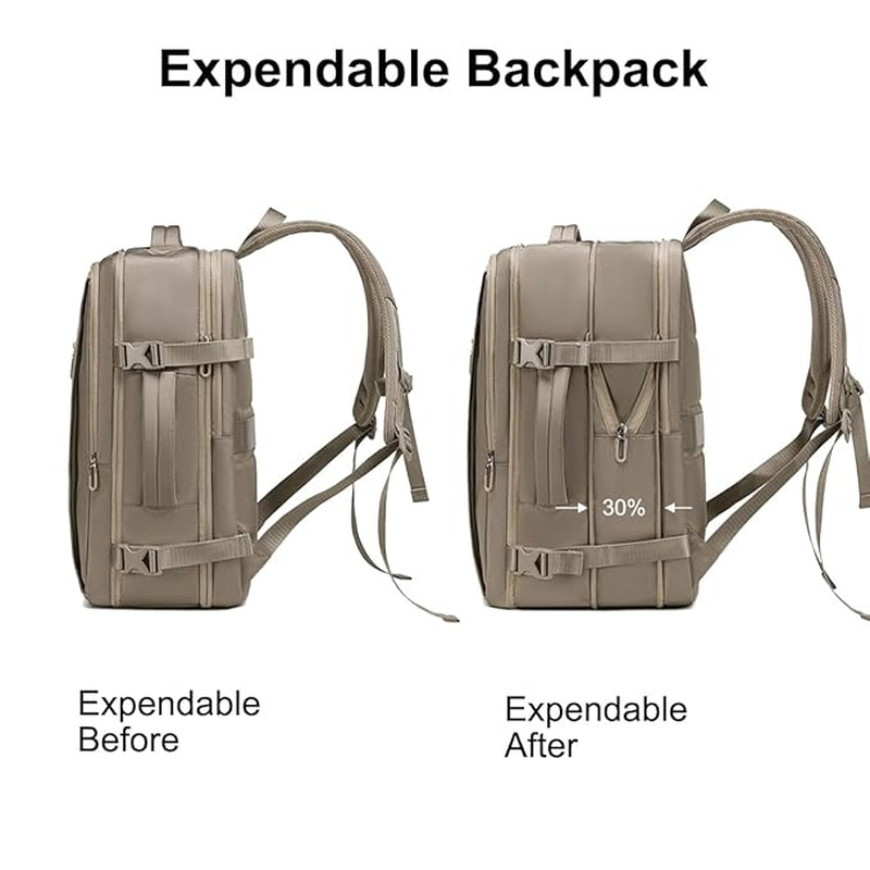 Urban edge morocco laptop backpack expandable 25l-33l black Airline approved image number null