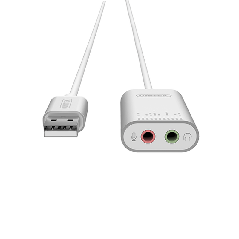 Product image: Unitek y-247a USB soundcard from USB to stereo audio headset/speaker and microphone, , medium-null
