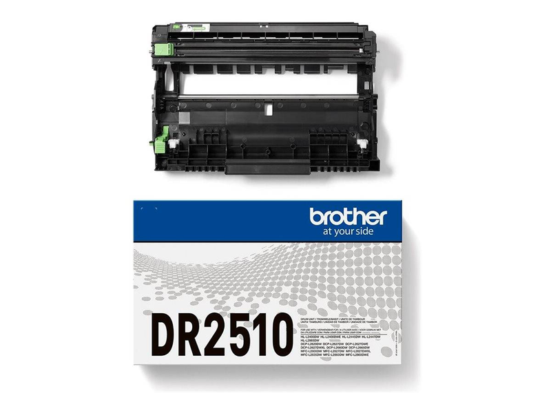 Brother dr-2510 original drum unit 15,000 pages for hl-l2400 dcp-l2620 mfc-l2800 series dr2510-null