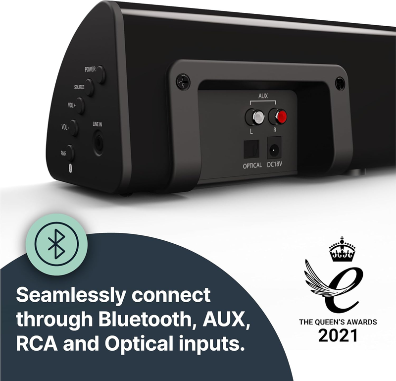 Majority soundbar snowdon II 120w bt/optical white, , medium-null