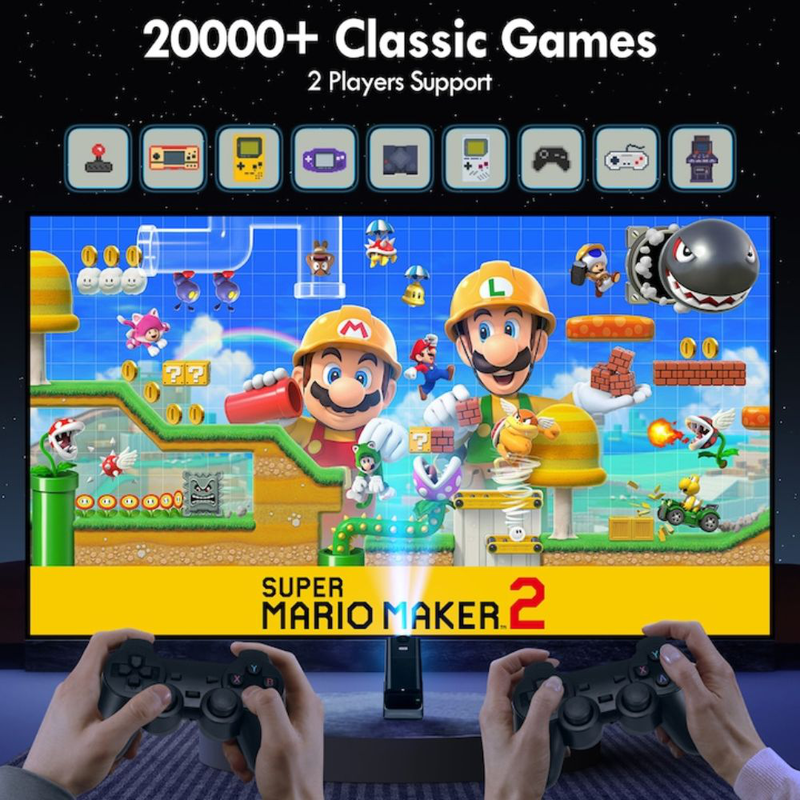 Product image: P30max game projector ultra HD 2σε1 προβολέας pro gaming + home theatre, , medium-null