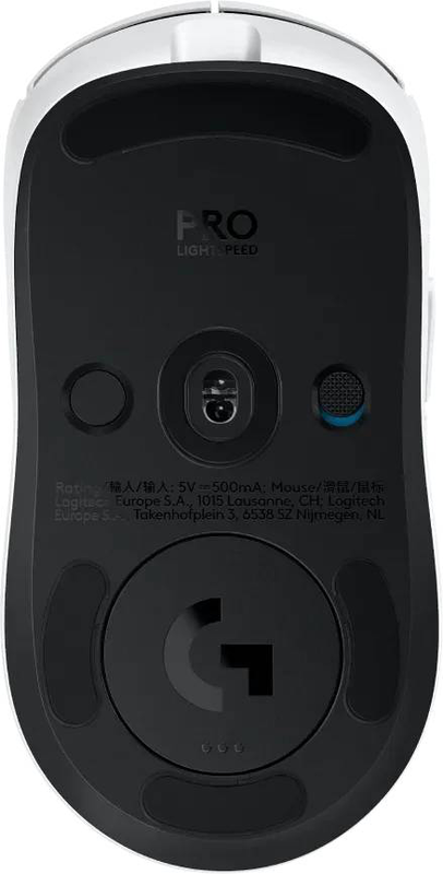 Logitech g pro 2 lightspeed wireless gaming mouse white ambidextrous modular hero 2 sensor 44000 dpi lightforce switches USB-c 80g-null