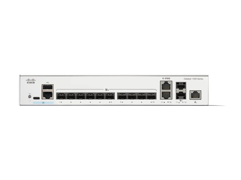 Cisco catalyst 1300-12xs | 1GB ddr4 | 512mb flash | 12-port 10g l3 smart switch, , medium-null