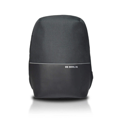 Bg berlin - metrobag slim, anti-theft, laptop backpack, 17 inch, black, Black, medium