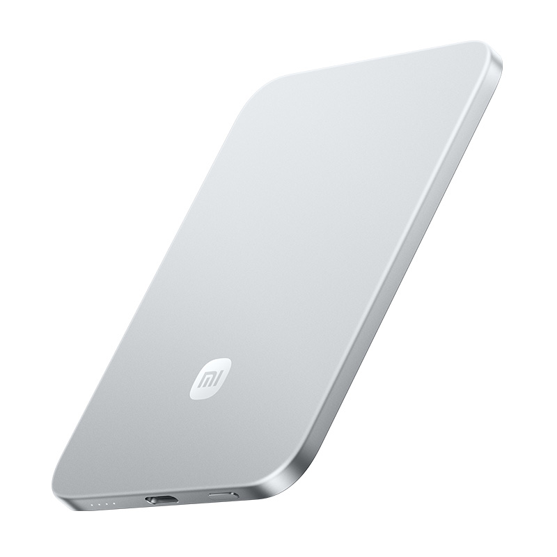 Xiaomi ultrathin magnetic power bank 5000mAh 15w - silver-null