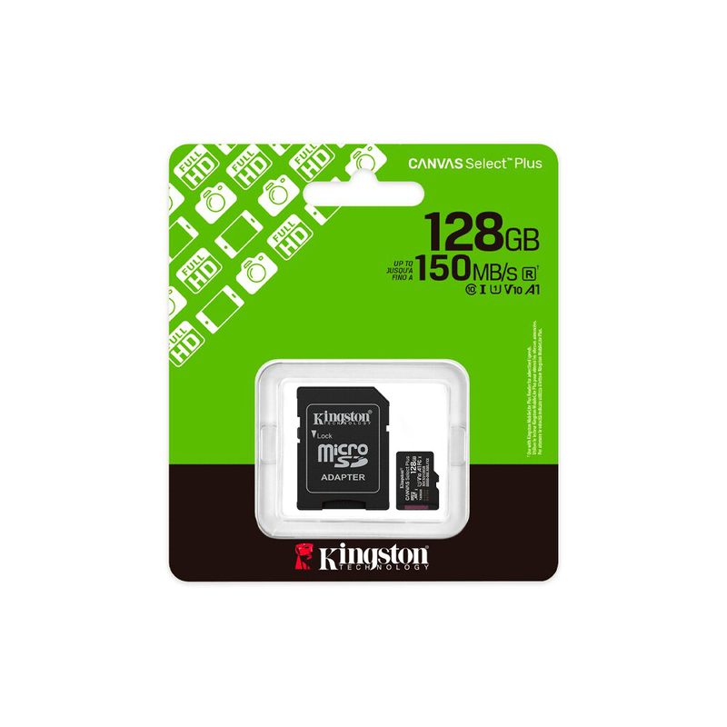 Kingston canvas select plus microsd 128GB, , medium-null