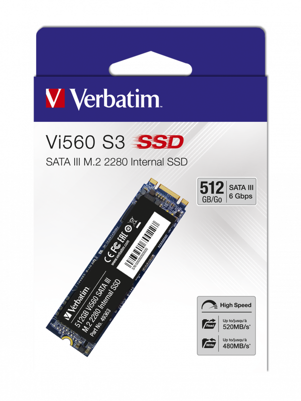 SSD internal vi560 s3 512GB m.2  2.5 sata III 7mm verbatim-null