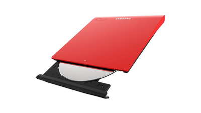 Samsung Slim Portable USB DVD-Writer Red
