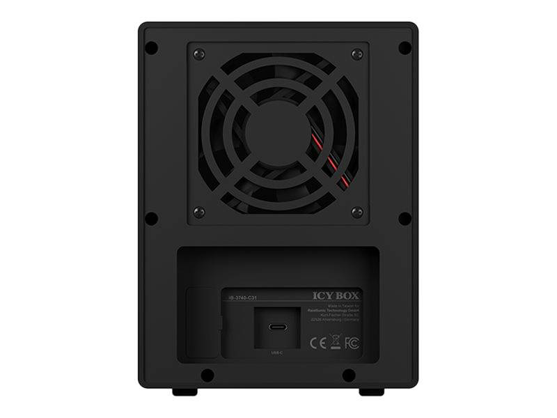 Icy box ib-3740-c31 4-bay USB 3.1 Gen 2 Type-C jbod enclosure for 2.5/3.5 sata HDD SSD aluminium-null