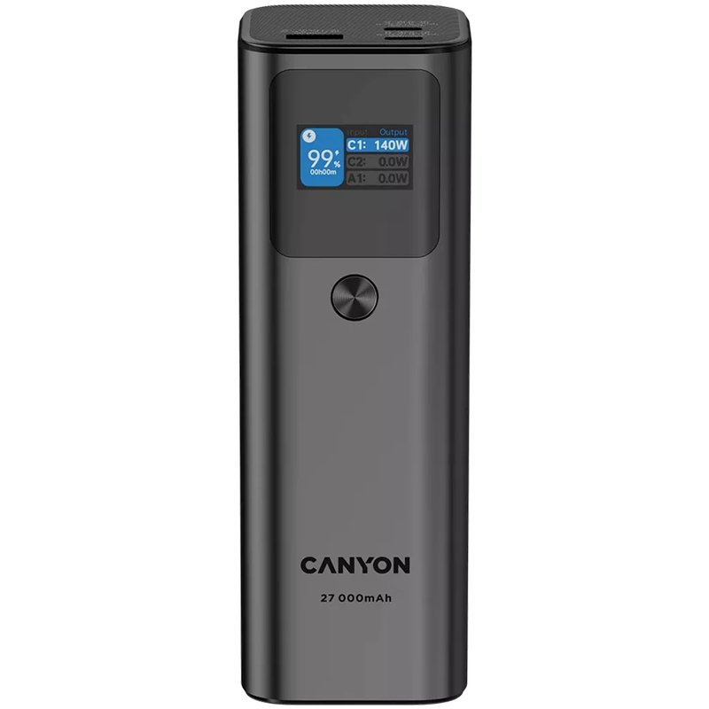 Canyon power bank 27000mAh 140w &mu;&epsilon; 2 USB-c &kappa;&alpha;&iota; 1 USB-a &theta;ύ&rho;&epsilon;&sigmaf; quick charge 3.0, , medium-null