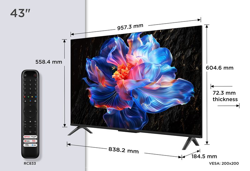 Tcl smart TV 43" 4k led 43v6c-null