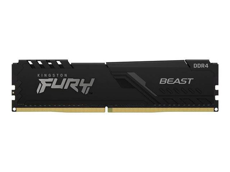 Kingston fury beast 16GB ddr4-3600 cl18 1.35v xmp udimm non-ecc black desktop memory kf436c18bb/16-null