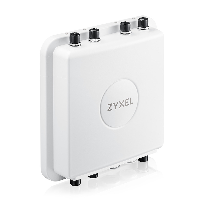 Zyxel wax655e ax5400 Wi-Fi 6 outdoor access point, 6-stream, external antennas, 2.5GBe poe, ip67, nebulaflex-null