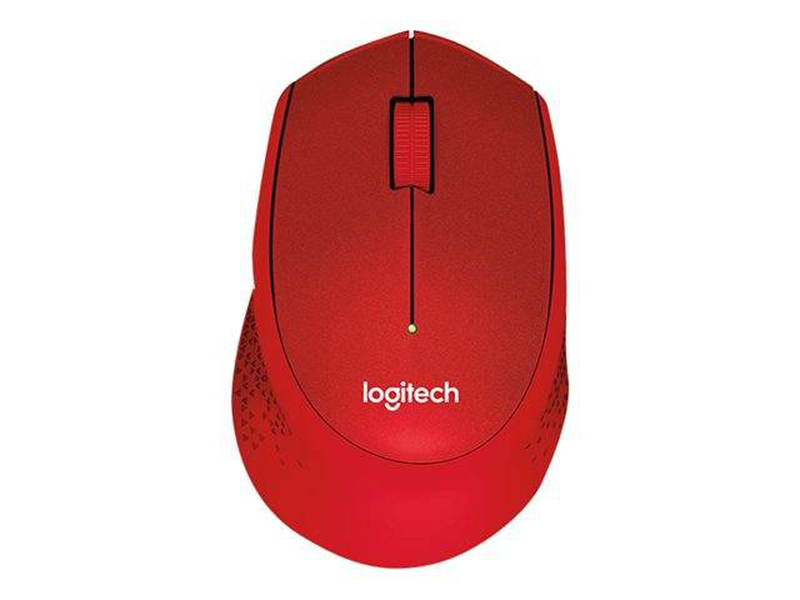 Logitech m330 silent plus wireless mouse 1000 dpi 2.4GHz silent clicks right-handed red-null