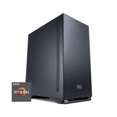 Infinity gear alpha r5 max rev.a2 (ryzen 5 5500/16GB ddr4/1TB SSD/windows) desktop pc, Black, medium
