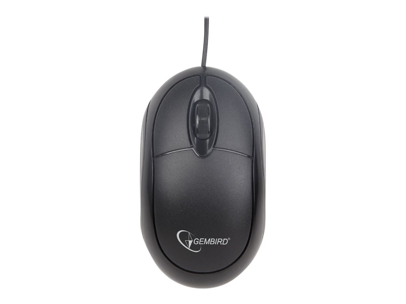 Gembird mus-u-01 - mouse - right and left-handed - optical - 3 buttons - wired - USB - black, , medium-null