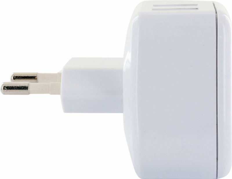 Schwaiger power4you standard / power adapter / 2.4 a / 2 output connectors (USB) / white, , medium-null