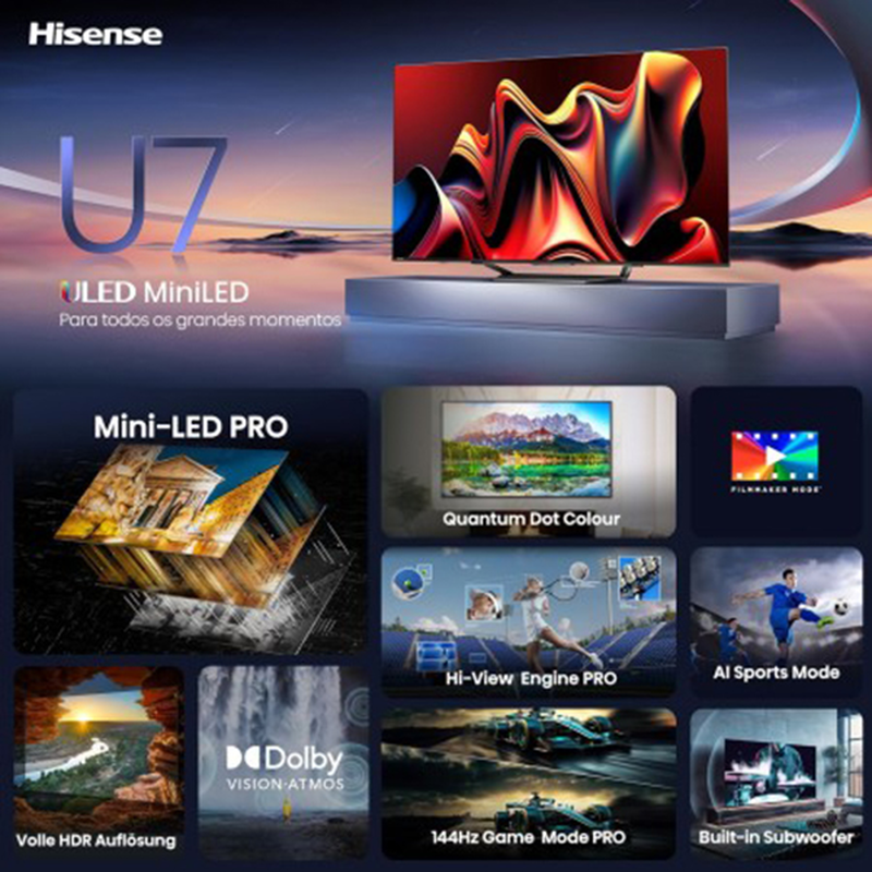 Hisense 85" mini-led 85u7nq TV, , medium-null