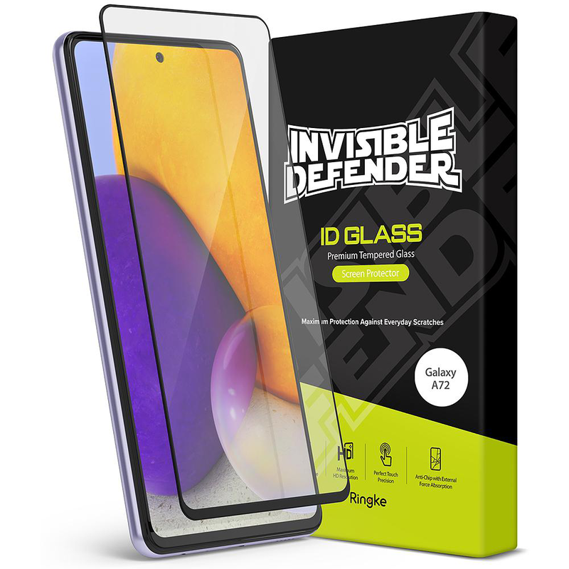 Galaxy a72 - invisible defender full coverage screen protector, , medium-null
