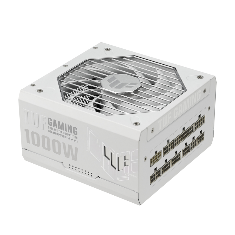 Asus power supply modular 1000w gold tuf gaming 1000g white, , medium-null