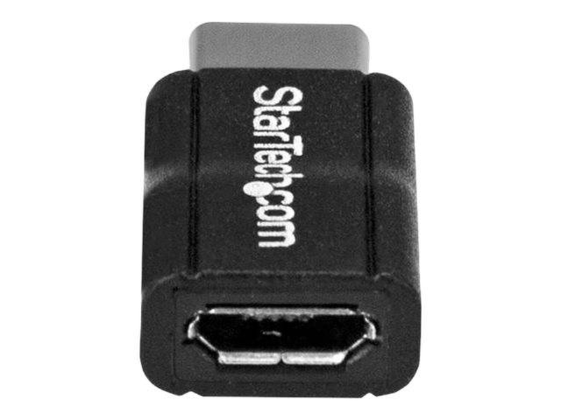 Startech.com USB c to USB micro b / USB type c to USB m / f / USB 2.0 / USB c connector / USB-c to USB micro b adapter (USB2cubadp) / USB adapter / USB-c (m) to micro-USB type b (f) / USB 2.0 / black, , medium-null