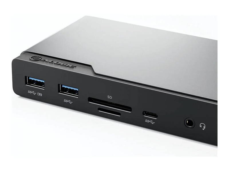 Alogic dv4 universal quad display docking station 3x HDMI displayport displaylink 85w pd sd reader gbe ducdv4-null