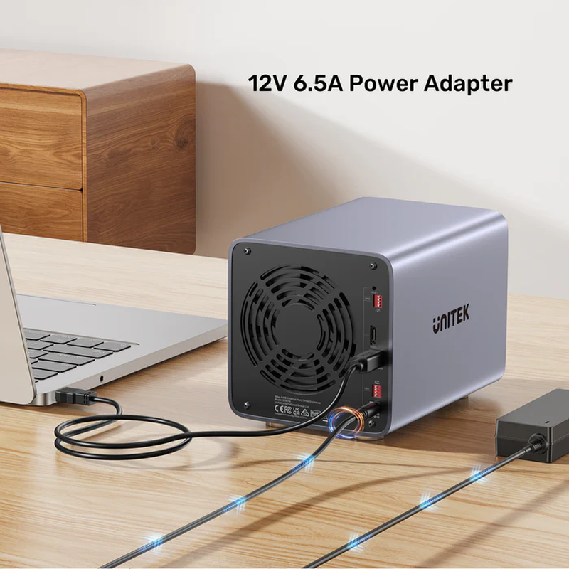 Unitek 4-bay external sata 2.5/3.5 HDD/SSD enclosure with raid USB-a s1301a, , medium-null