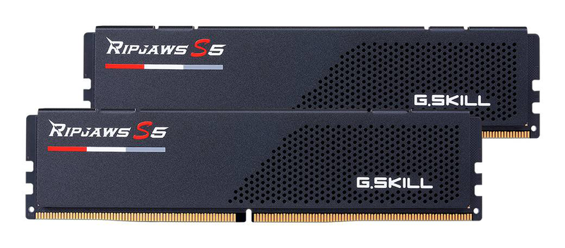 G.skill ripjaws s5 black 96GB (2x48GB) ddr5-6000 cl30 intel xmp 1.35v desktop memory kit f5-6000j3036f48gx2-rs5k-null