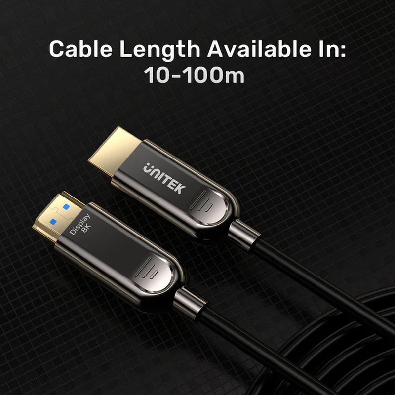 Unitek fiber optic HDMI 2.1 cable 8k60hz 30.0m c11085gy-30m, , medium-null