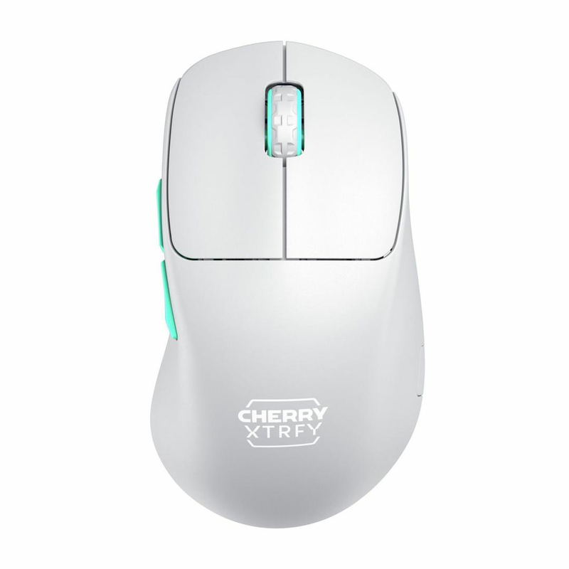 Cherry xtrfy m64 - mouse - ergonomic - 5 buttons - wireless - 2.4 GHz - USB wireless receiver - black, , medium-null