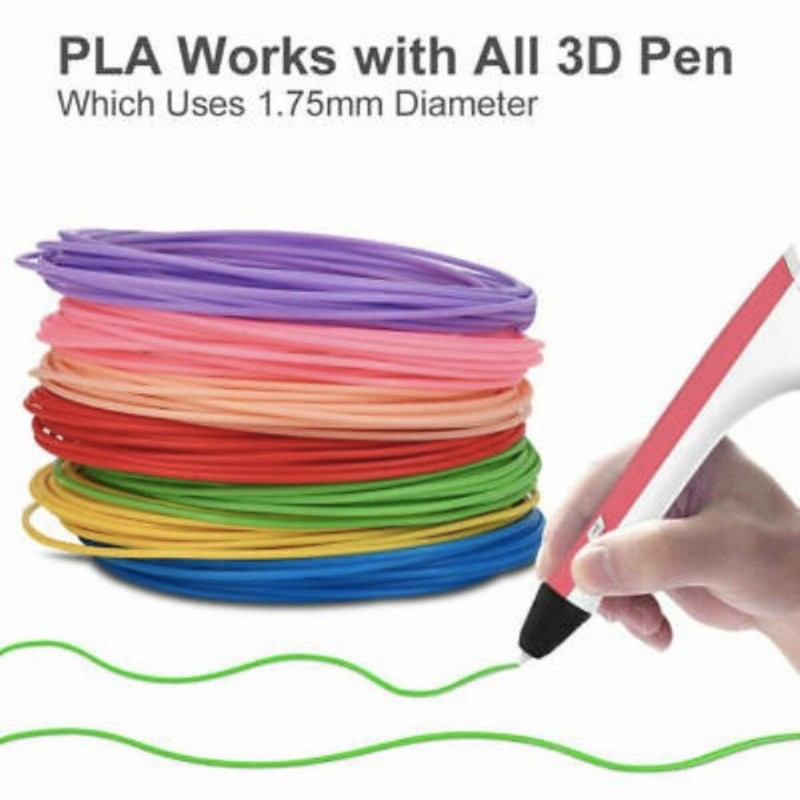 Pla 3d pen replacement filaments &ndash; 10-color pack, , medium-null
