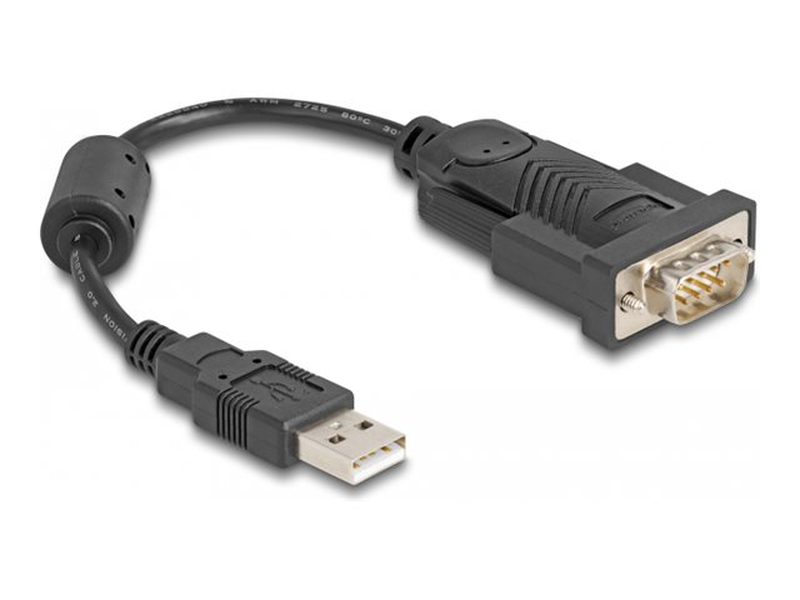 Delock / serial adapter / USB / rs-232 / black-null