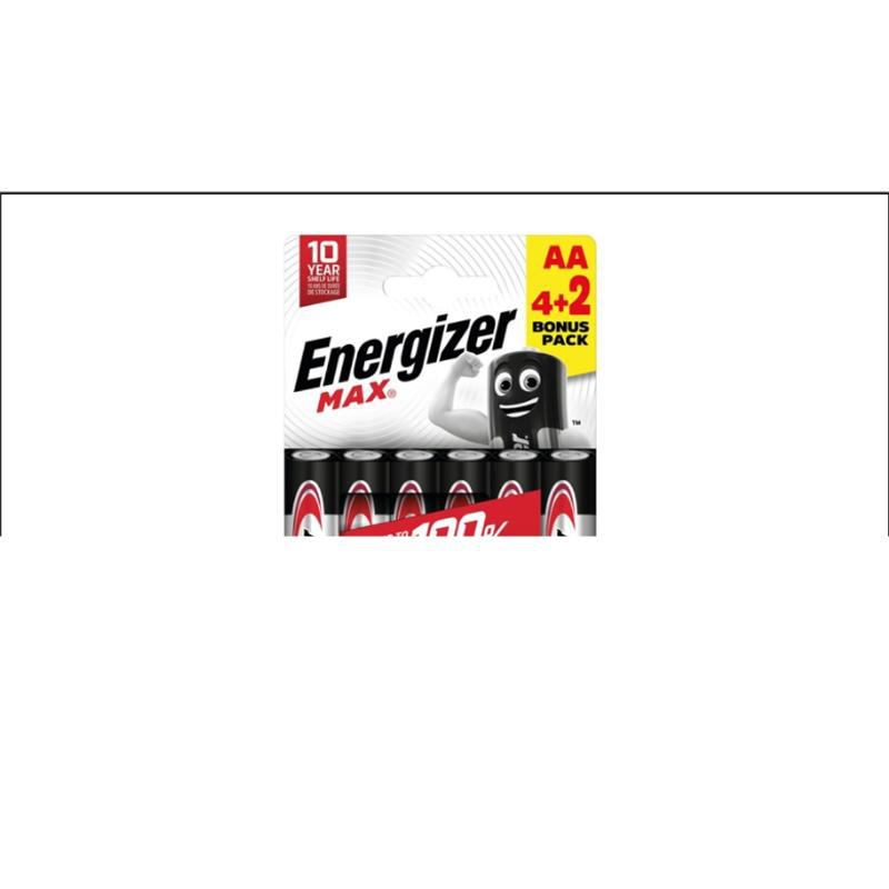 Energizer max 6aa 4+2free(6ps), , medium-null