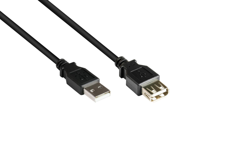 Good connections 2511-of5s - 5 m - USB a - USB a - USB 2.0 - male/female - black - cable - digital - extension cable - 5 m - USB 2.0 - copper wire-null