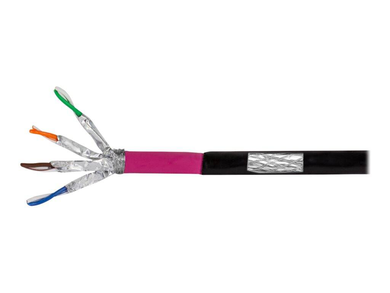 Logilink professional - bulk cable - 100 m - s/ftp - cat 7 - halogen-free, outdoor, gigabit ethernet support, direct burial - black-null