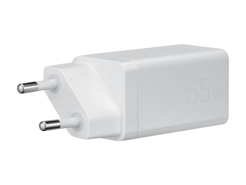 Asus ac65-05 65w USB-c gan charger dual USB-c pd 3.0 pps with cable eu plug white 90xb09an-bpw010-null