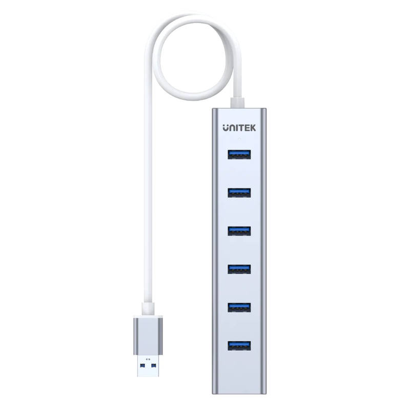 Unitek USB-a hub 7-port USB3.0 supports 5v2a power adaptor y-3090, , medium-null