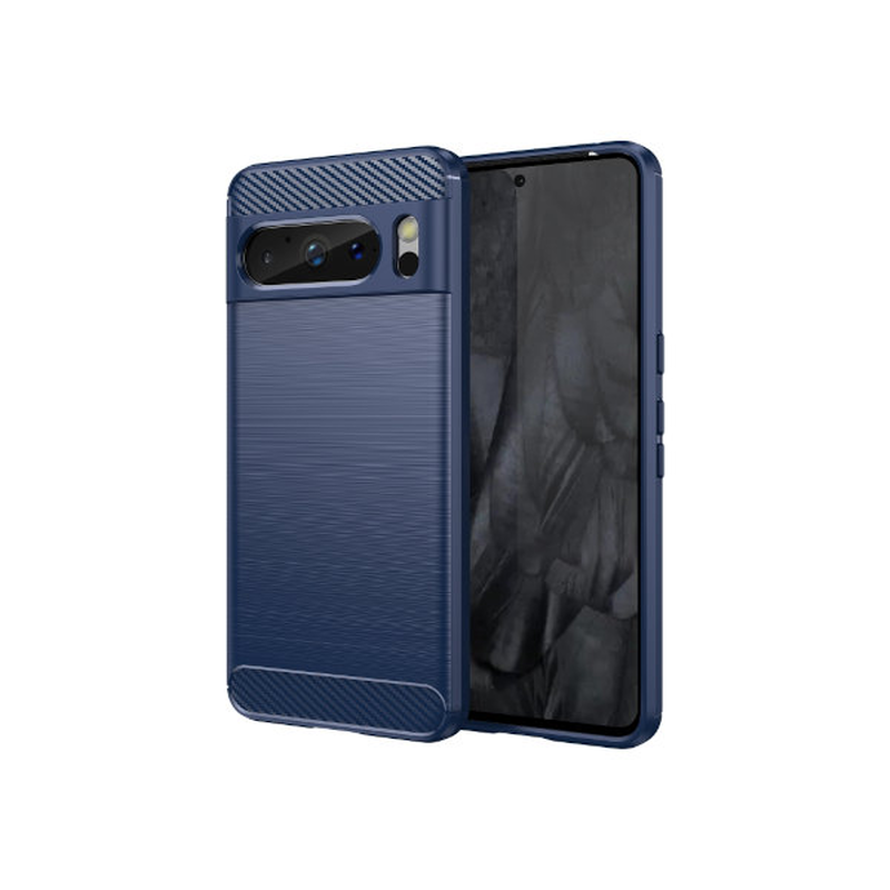 Product image: Carbon TPU google pixel 8 pro case blue, , medium-null