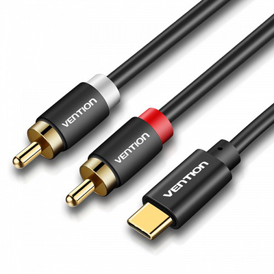 Vention audio converter USB c to 2rca male cable 1.5 m